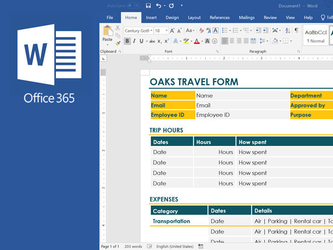 Microsoft Office 365 Word Create Forms and Collect Data with Ease