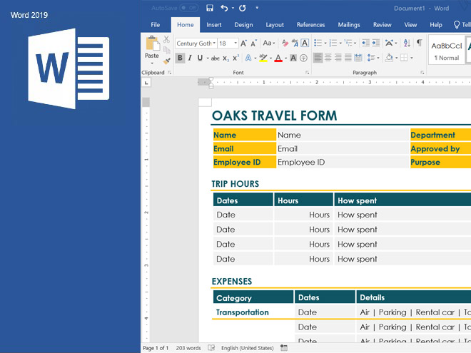 Microsoft Word 2019 Create Forms and Collect Data with Ease