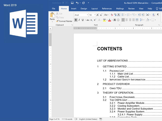 Microsoft Word 2019 Working with Long Documents